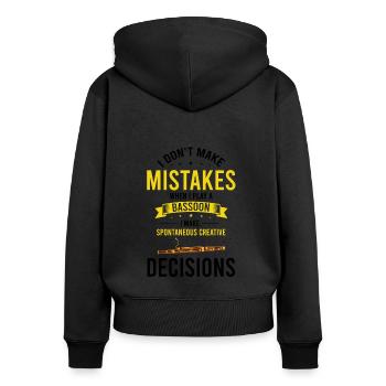 Fagottist für Fagottorchester und Fagottist - Frauen Premium Bio Zip Hoodie - Schwarz - Hinten - Julia (174cm)