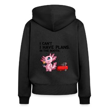 Car Painter Offer for Car Painters - Women's Premium Organic Zip Hoodie - black - Back - Julia (174cm)