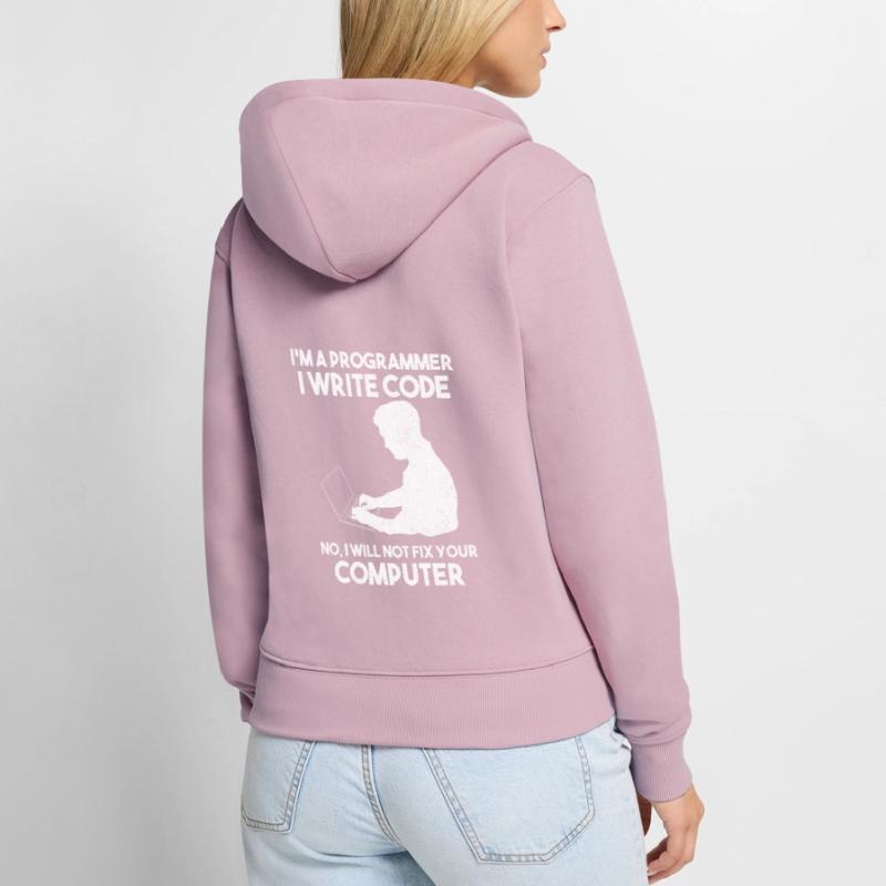 Programming Humor Software Developer Women's Premium Organic Zip Hoodie
