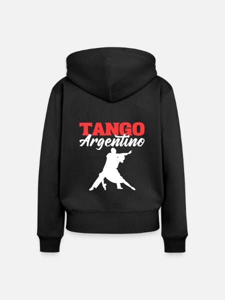 Tango Argentino Tango Tänzer - Frauen Premium Bio Zip Hoodie - Schwarz