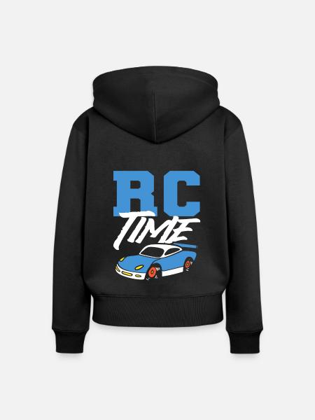 RC -Rennen RC -Fahrer - Frauen Premium Bio Zip Hoodie - Schwarz