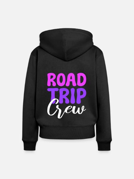 Road Trip Crew Reisender - Frauen Premium Bio Zip Hoodie - Schwarz