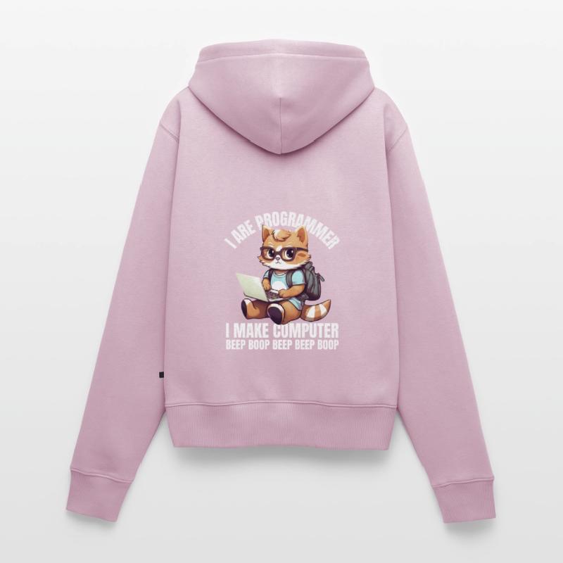 Ich bin Programmierer. Ich mache Computer Beep Frauen Premium Bio Zip Hoodie
