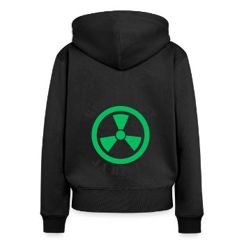 Nuclear Power, Yes Please - Women's Premium Organic Zip Hoodie - black - Back - Julia (174cm)