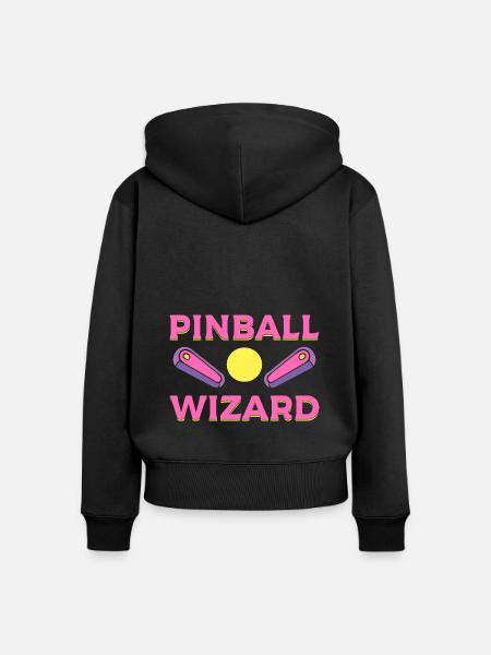 Pinball Wizard Arcade -Techniker - Frauen Premium Bio Zip Hoodie - Schwarz