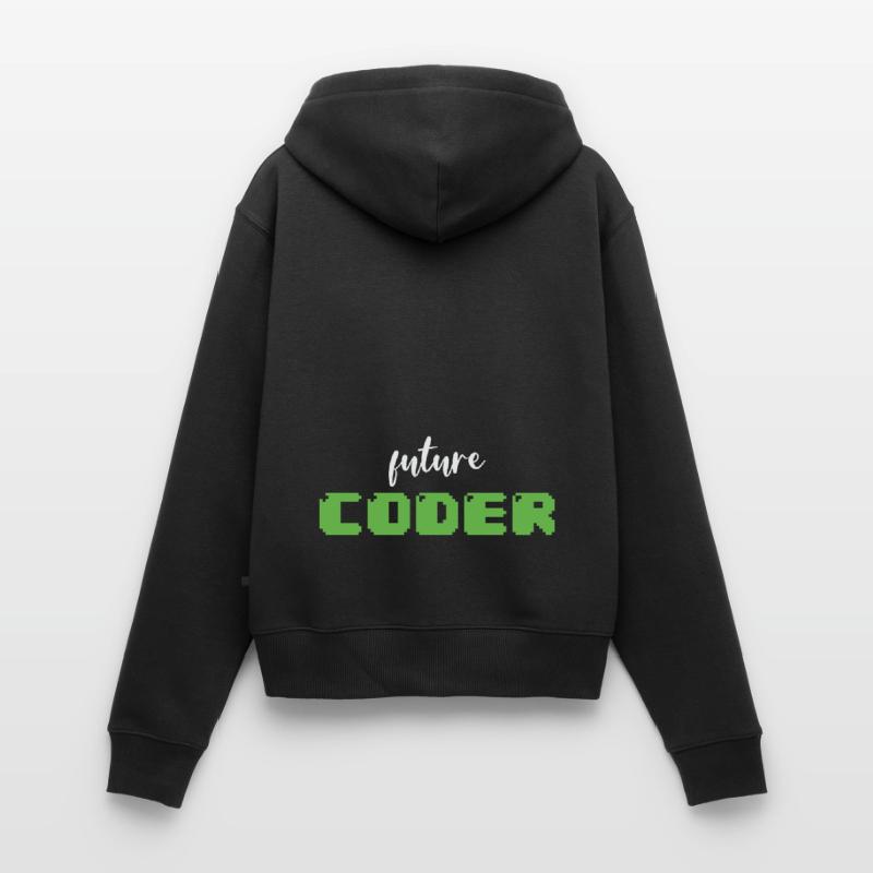 Programmation Future Coder Nerdy Sweat à capuche zippé Premium bio Femme