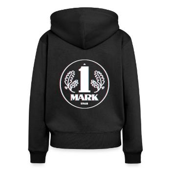 Ostmark 3D - Women's Premium Organic Zip Hoodie - black - Back - Julia (174cm)