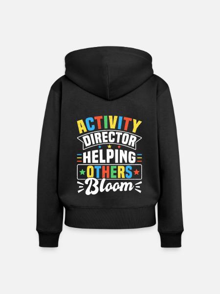 Awesome Activity Director - Frauen Premium Bio Zip Hoodie - Schwarz