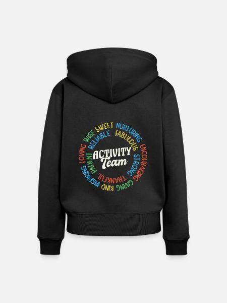 Activity Squad Activity Director - Frauen Premium Bio Zip Hoodie - Schwarz