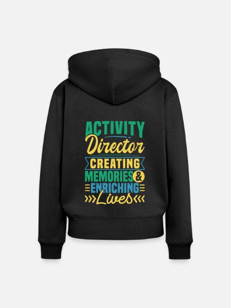Activity Director Appreciation - Frauen Premium Bio Zip Hoodie - Schwarz