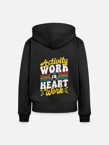 Activity Director Appreciation - Frauen Premium Bio Zip Hoodie - Schwarz