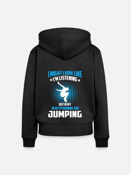 Parkour Freerunning - Frauen Premium Bio Zip Hoodie - Schwarz