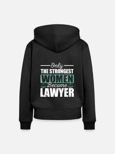 Anwalt - Frauen Premium Bio Zip Hoodie - Schwarz