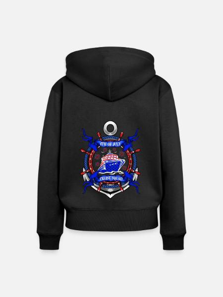4th of July Cruise Squad - Women's Premium Organic Zip Hoodie - black