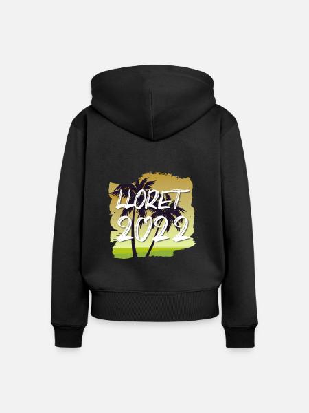 Lloret De Mar 2022 - Frauen Premium Bio Zip Hoodie - Schwarz