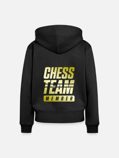 Chess Team - Frauen Premium Bio Zip Hoodie - Schwarz