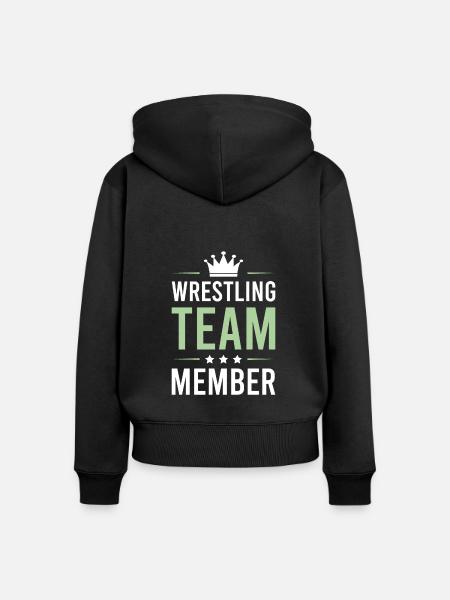 Wrestling Team - Frauen Premium Bio Zip Hoodie - Schwarz