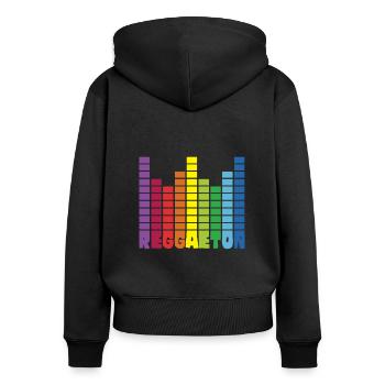 Reggaeton Geschenk Latin Dance Tanzen Tänzer - Frauen Premium Bio Zip Hoodie - Schwarz - Hinten - Julia (174cm)