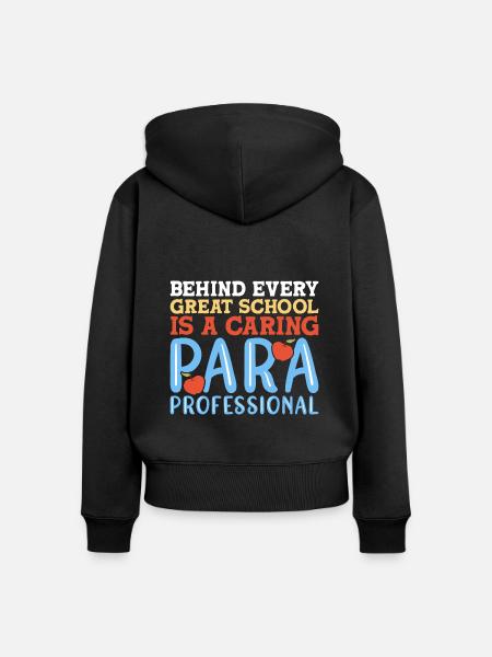 Paraprofessional - Frauen Premium Bio Zip Hoodie - Schwarz