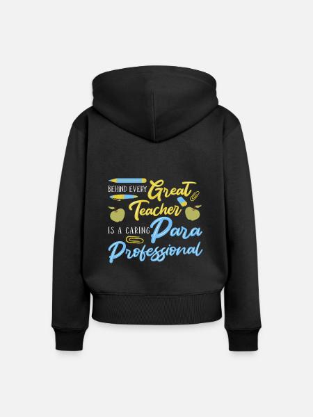 Paraprofessional - Frauen Premium Bio Zip Hoodie - Schwarz