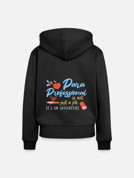 Paraprofessional - Frauen Premium Bio Zip Hoodie - Schwarz