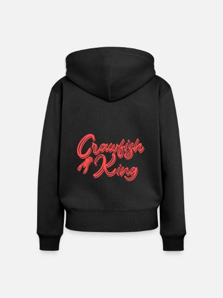 Langusten Languste - Frauen Premium Bio Zip Hoodie - Schwarz
