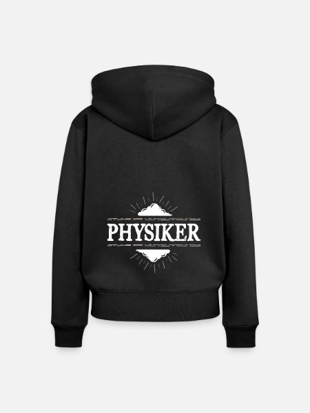 Physiker Beruf - Frauen Premium Bio Zip Hoodie - Schwarz