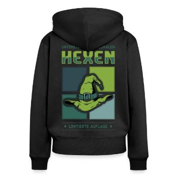 Witches - Women's Premium Organic Zip Hoodie - black - Back - Julia (174cm)