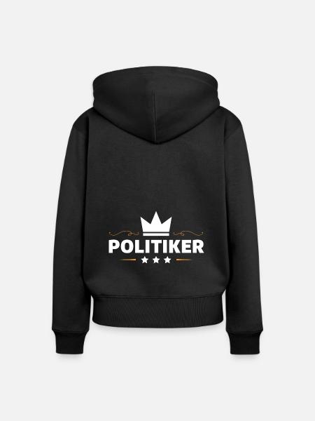 Politiker Beruf - Frauen Premium Bio Zip Hoodie - Schwarz