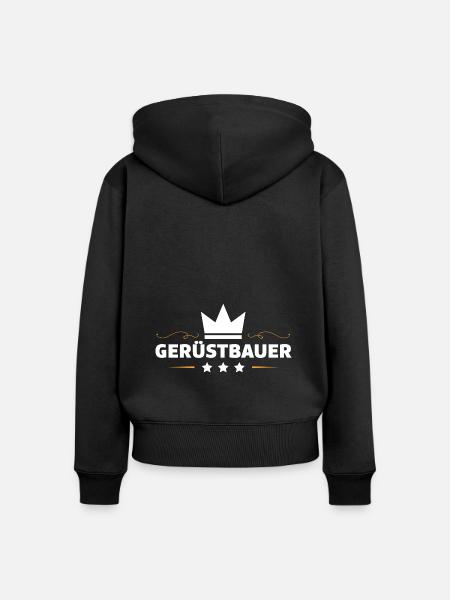 Gerüstbauer Beruf - Frauen Premium Bio Zip Hoodie - Schwarz
