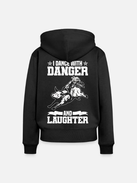 Cowboy - Frauen Premium Bio Zip Hoodie - Schwarz