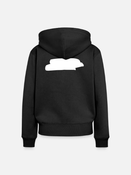 Gekritzel Hintergrund Form - Frauen Premium Bio Zip Hoodie - Schwarz