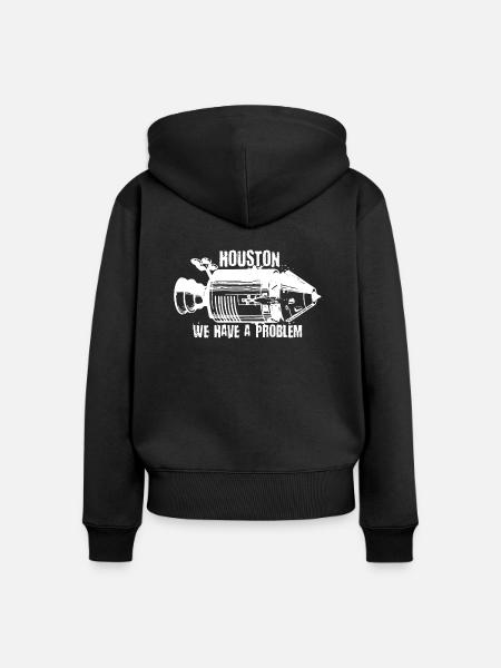 Rakete - Frauen Premium Bio Zip Hoodie - Schwarz