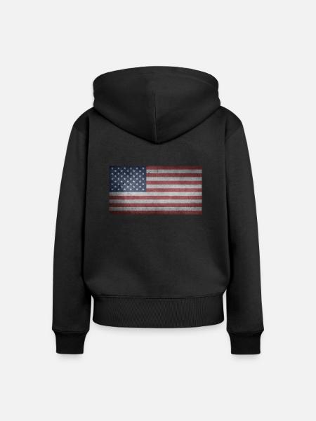 american eagle - Frauen Premium Bio Zip Hoodie - Schwarz