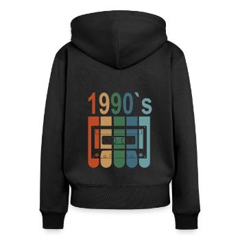 Best Of 1990 32nd birthday 32 years birthday - Women's Premium Organic Zip Hoodie - black - Back - Julia (174cm)