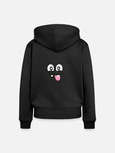 Fun - Frauen Premium Bio Zip Hoodie - Schwarz