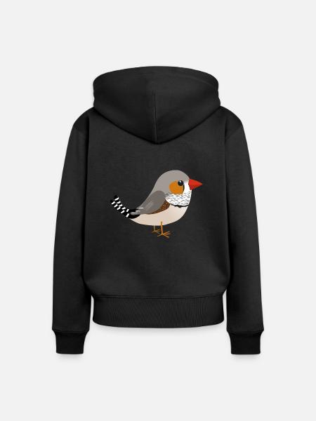 Zebravink digital - Frauen Premium Bio Zip Hoodie - Schwarz