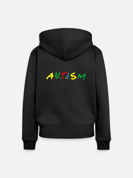 Autism - Frauen Premium Bio Zip Hoodie - Schwarz