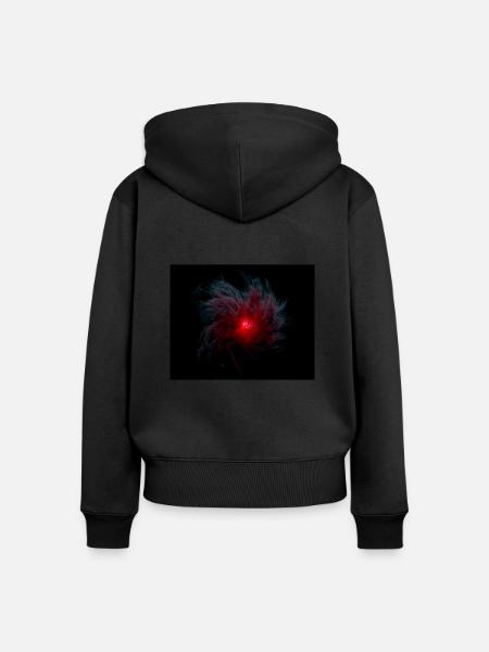 Interstellare Galaxie 3D - Frauen Premium Bio Zip Hoodie - Schwarz