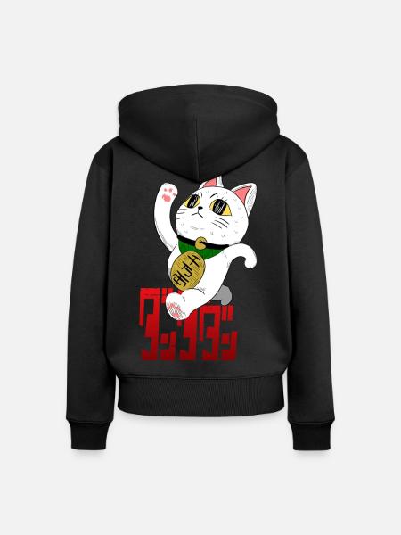Turbo Anime - Frauen Premium Bio Zip Hoodie - Schwarz