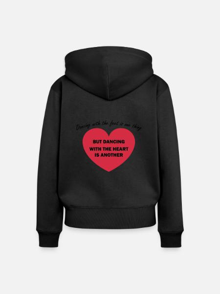 Dancing Dance Music - Frauen Premium Bio Zip Hoodie - Schwarz