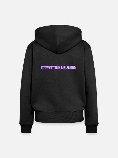 worlds best ex girlfriend - Frauen Premium Bio Zip Hoodie - Schwarz