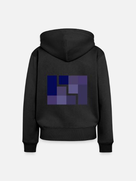 Geometrisch - Frauen Premium Bio Zip Hoodie - Schwarz