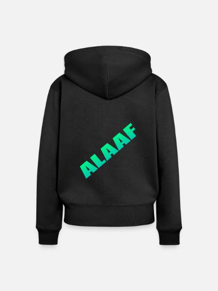 Alaaf - Frauen Premium Bio Zip Hoodie - Schwarz