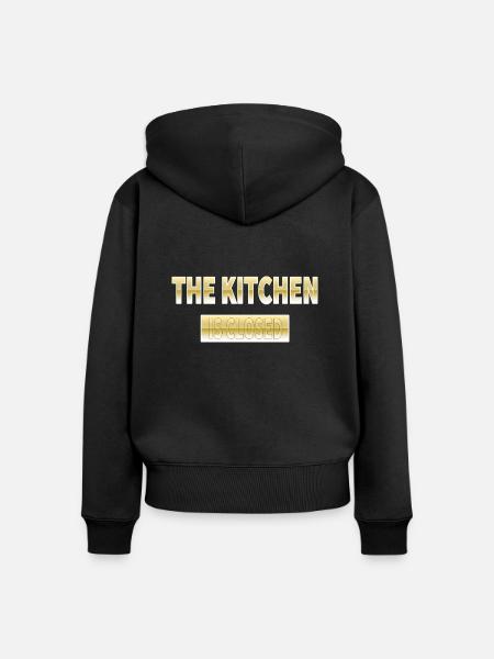 Küche - Frauen Premium Bio Zip Hoodie - Schwarz