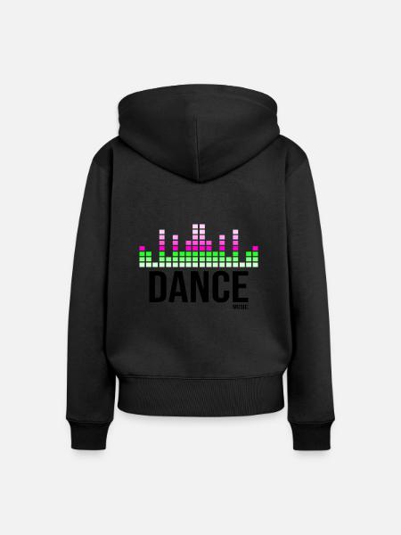 Tanzmusik - Frauen Premium Bio Zip Hoodie - Schwarz