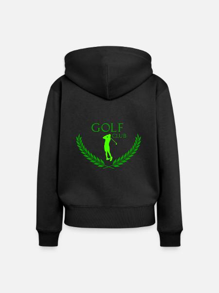 Golf club - Frauen Premium Bio Zip Hoodie - Schwarz