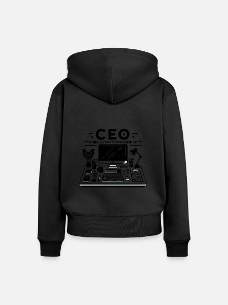 Geschäftsführer Chief Everything Officer - Frauen Premium Bio Zip Hoodie - Schwarz