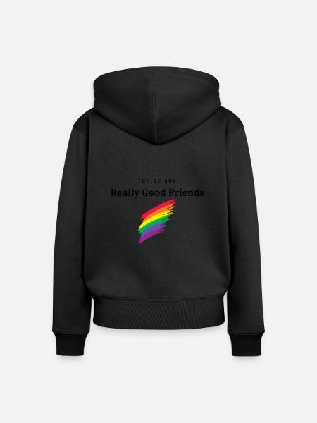 Wirklich gute Freunde - Frauen Premium Bio Zip Hoodie -