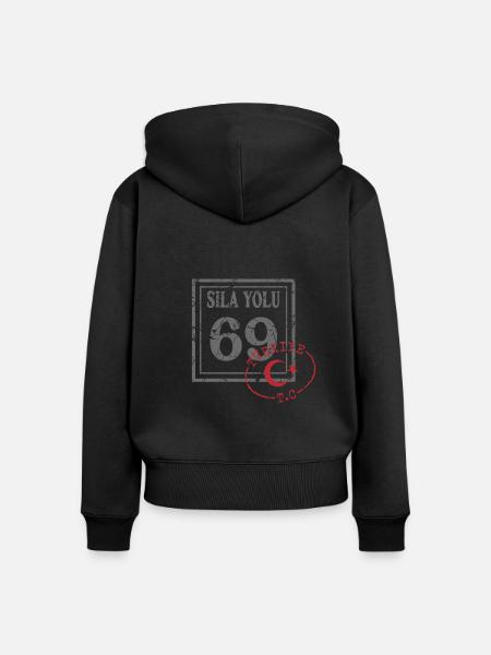 Bayburt - Frauen Premium Bio Zip Hoodie - Schwarz